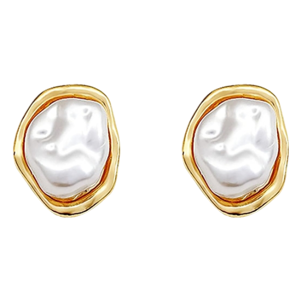 Vintage Baroque Pearl Studs