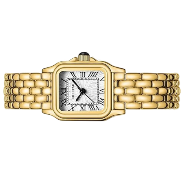 CHEETAH Vintage Gold Watch for Women