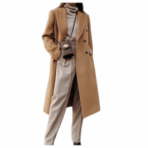 IDEALSANXUN Long Wool Trench Coat IDEALSANXUN Long Wool Trench Coat